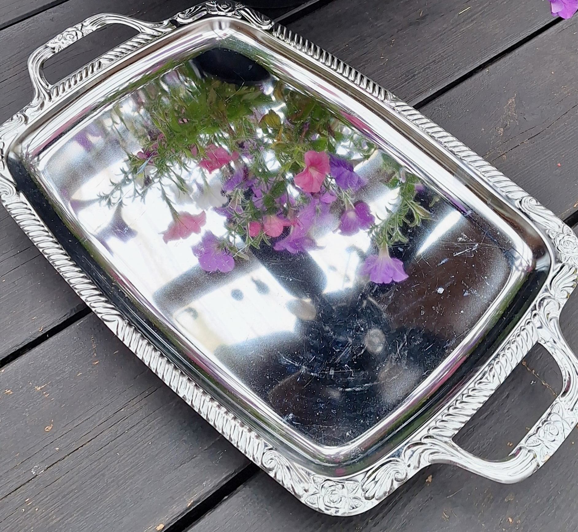 serveerschaal luxe met handvaten
